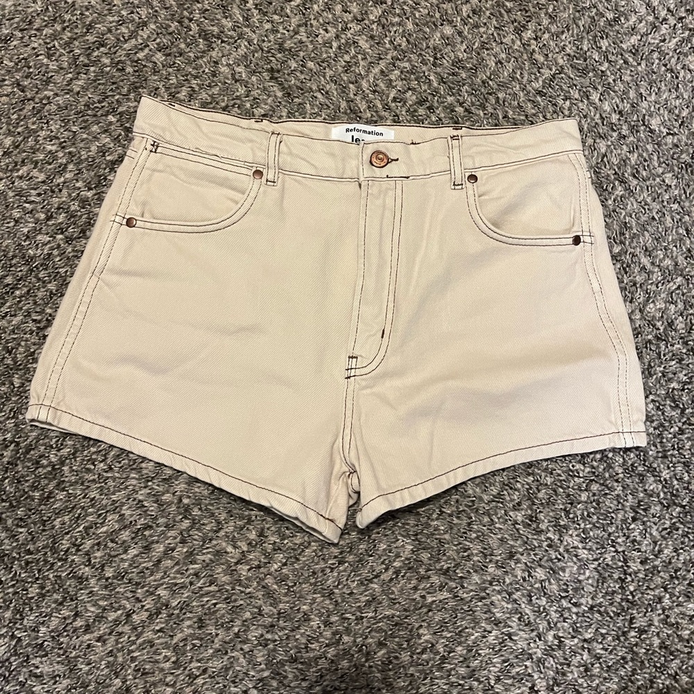 Reformation cowboy shorts